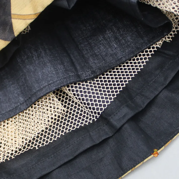 Outlet Printed Crop Top With Embroidered Jacket And Lehenga Ethnic Wear | Lehengas & Ghagras