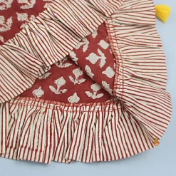 Hot Printed Jaamna Set With Matching Booties And Mittens Baby Essentials | Infant Clothing