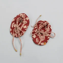 Hot Printed Jaamna Set With Matching Booties And Mittens Baby Essentials | Infant Clothing