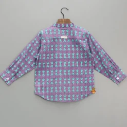 Discount Printed Mandarin Collar Shirt BOY Shirts & Tees
