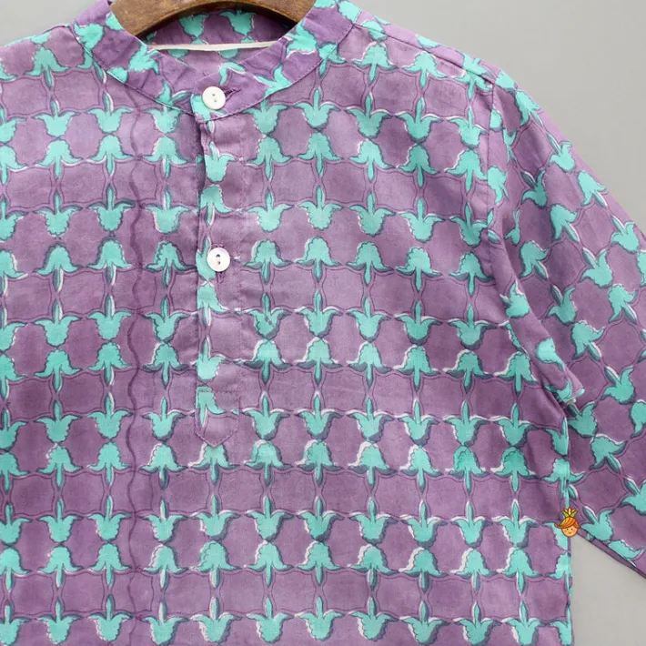 Discount Printed Mandarin Collar Shirt BOY Shirts & Tees