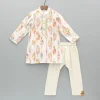 Hot Printed Multicolour Pleated Kurta And Pyjama BOY Indian Ethnic Wear | Ethnic Sets