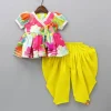Discount Printed Multicoloured Kurti With Patiala Ethnic Wear | Dhotis & Patialas