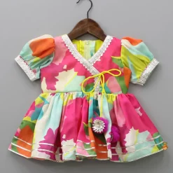 Discount Printed Multicoloured Kurti With Patiala Ethnic Wear | Dhotis & Patialas
