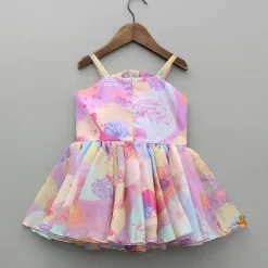 Best Printed Purple Sleeveless Strappy Dress Dresses & Sets | Dresses