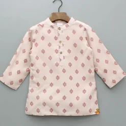 New Printed Silk Kurta With Multicolor Printed Jacket And Pyjama BOY Indian Ethnic Wear | Ethnic Sets