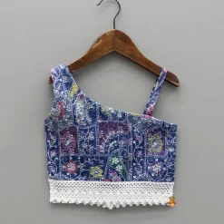 Hot Printed Stylish One Shoulder Top And Matching Flared Palazzo Ethnic Wear | Palazzos & Shararas