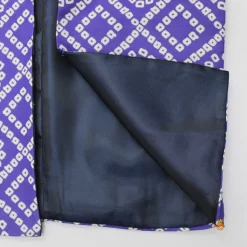 Sale Purple Bandhani Printed Open Jacket And Kurta With Churidar BOY Indian Ethnic Wear | Ethnic Sets