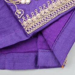 Discount Purple Chanderi Embroidered Top And Lehenga With Dupatta Ethnic Wear | Lehengas & Ghagras