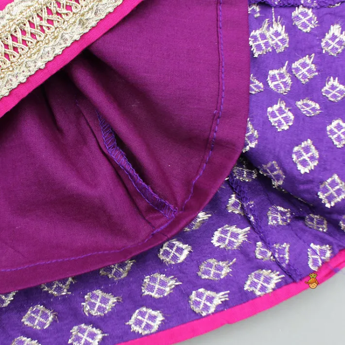 Discount Purple Embellished Kurti And Salwar With Dupatta Ethnic Wear | Churidars & Salwars