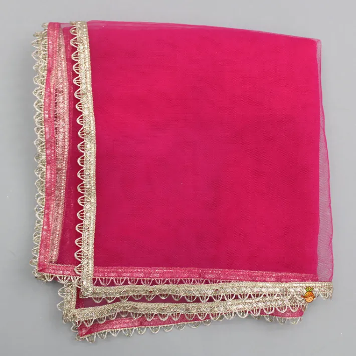 Discount Purple Embroidered Front Overlap Top With Lehenga And Dupatta Ethnic Wear | Lehengas & Ghagras