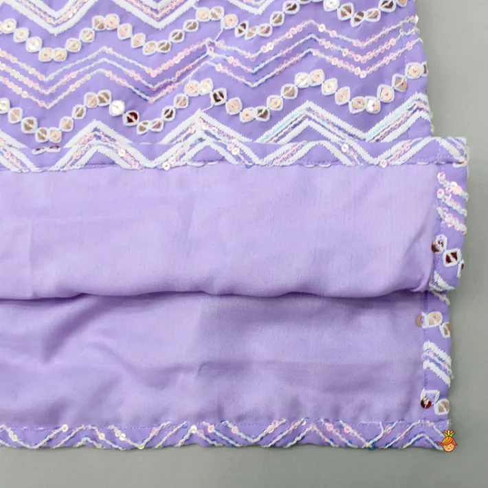 Clearance Purple Embroidered Kurta And Pyjama BOY Indian Ethnic Wear | Ethnic Sets
