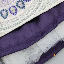 New Purple Embroidered Top And Lehenga With Pouch And Dupatta Ethnic Wear | Lehengas & Ghagras