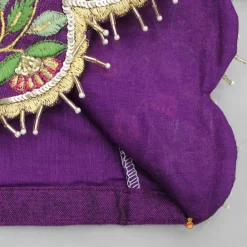Clearance Purple Floral Embroidered Top And Pleated Lehenga Ethnic Wear | Lehengas & Ghagras