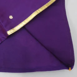 Hot Purple Gota Lace Embroidered Top With Floral Printed Lehenga And Dupatta Ethnic Wear | Lehengas & Ghagras