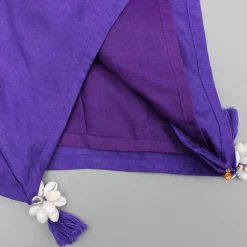 New Purple Gota Work Embroidered Stylish Flared Top With Palazzo Ethnic Wear | Palazzos & Shararas