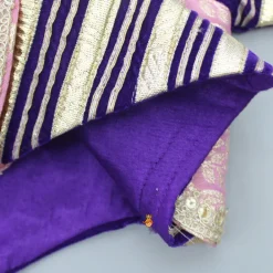 Clearance Purple Gota Work Top And Dual Tone Embroidered Lehenga With Dupatta Ethnic Wear | Lehengas & Ghagras