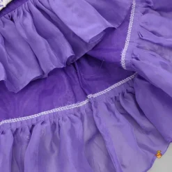 Discount Purple Halter Neck Top And Thread Embroidered Lehenga Ethnic Wear | Lehengas & Ghagras