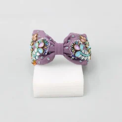 New Purple Hand Embroidered Hair Band Hair Accessories | Hair Bands
