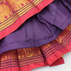Online Purple One Shoulder Pleats Detailed Top And Pleated Lehenga Twinning Sets | Ethnic Wear