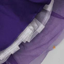 Online Purple One Shoulder Ruffle Net Gown Dresses & Sets | Dresses