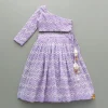 Clearance Purple Sequin Embroidered One Shoulder Top And Lehenga Ethnic Wear | Lehengas & Ghagras