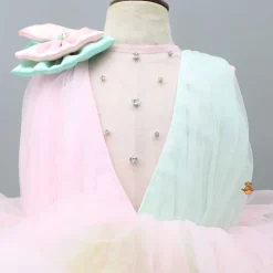 New Rainbow Shaded Stone Embellished Dress With Detachable Trail Dresses & Sets | Dresses
