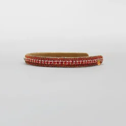 Sale Red Artificial Stones Embellished Hairband Hair Accessories | Hair Bands