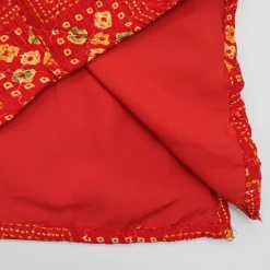 Best Red Bandhani Printed Kurta With Beige Pyjama BOY Indian Ethnic Wear | Ethnic Sets