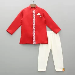 Best Red Embroidered Sherwani And Pyjama BOY Indian Ethnic Wear | Sherwani Sets