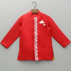 Best Red Embroidered Sherwani And Pyjama BOY Indian Ethnic Wear | Sherwani Sets