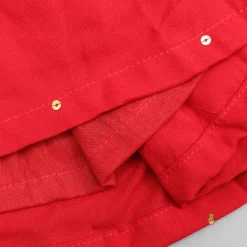 Online Red Jamna With Embroidered Jacket Set Ethnic Wear | Kurtis & Jumpsuits
