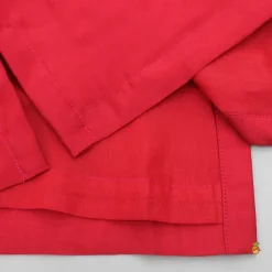 Online Red Kurta With Front Open Embroidered Jacket And Churidar BOY Twinning Sets | Indian Ethnic Wear