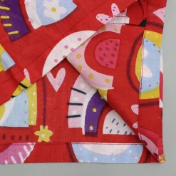 Best Red Multicolour Printed Notch Collar Sleepwear BOY Sleep Wear | Sleepwear