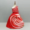 Outlet Red One Shoulder Embellished Top With Attached Dupatta And Stylish Lehenga Ethnic Wear | Lehengas & Ghagras