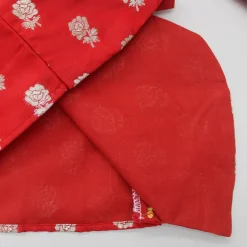 Clearance Rose Printed Red Kurta with Dhoti BOY Indian Ethnic Wear | Ethnic Sets
