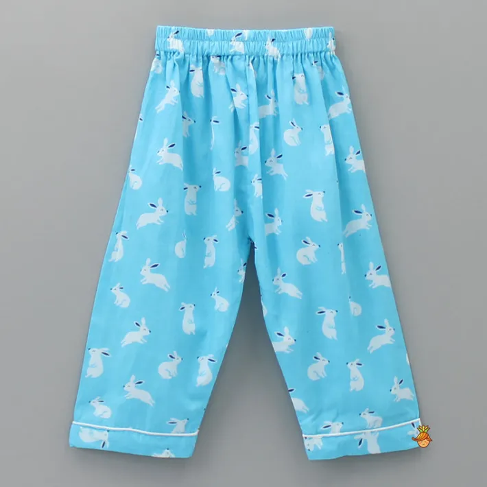 New Round Neck Blue Printed Sleepwear BOY Sleep Wear | Sleepwear
