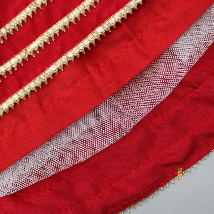 Sale Round Neck Red Kurti With Heavy Embroidered Jacket Ethnic Wear | Kurtis & Jumpsuits