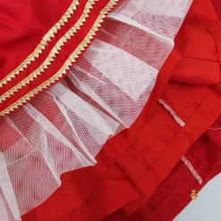 New Round Neck Red Kurti With Heavy Embroidered Jacket Ethnic Wear | Kurtis & Jumpsuits