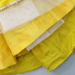Fashion Round Neck Yellow Kurti With Heavy Embroidered Jacket Ethnic Wear | Kurtis & Jumpsuits