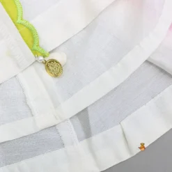 Clearance Scalloped Lace Detailed Kurti And Dhoti With Dupatta Ethnic Wear | Dhotis & Patialas