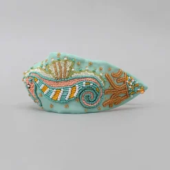 Hot Seahorse Embroidered Hairband Hair Accessories | Hair Bands