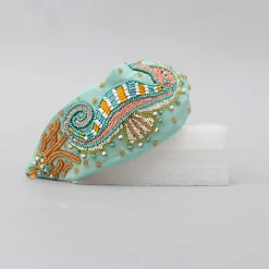Hot Seahorse Embroidered Hairband Hair Accessories | Hair Bands