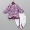 Clearance Sequin And Thread Work Lavender Kurta With Dhoti BOY Indian Ethnic Wear | Ethnic Sets
