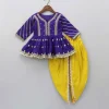 New Sequin And Zari Thread Embroidered Peplum Top With Tulip Style Dhoti Ethnic Wear | Dhotis & Patialas