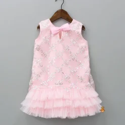 Clearance Sequin Detail Pink Net Dress Dresses & Sets | Dresses