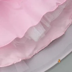 Sale Sequin Detail Yoke Layered Ruffle Net Pink Dress Dresses & Sets | Dresses