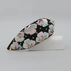 Best Sequin Embroidered Black Hairband Hair Accessories | Hair Bands
