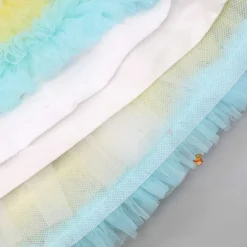 Outlet Sequin Embroidered Flared Ruffle Dress With Matching Hair Clip Dresses & Sets | Dresses