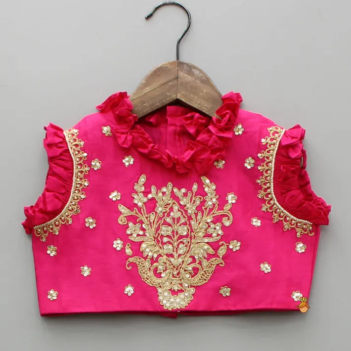 Discount Sequin Embroidered Pink Top And Lehenga With Matching Net Dupatta Ethnic Wear | Lehengas & Ghagras